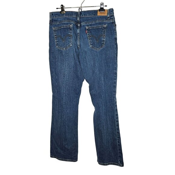 Levis Womens 550 Relaxed Fit Bootcut Jeans Size 12 Medium Blue Denim Casual - Picture 2 of 11